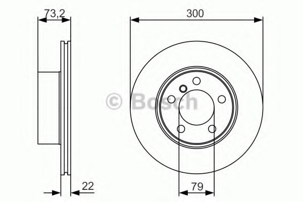 BOSCH Brake Disc 10937612 - BOSCH