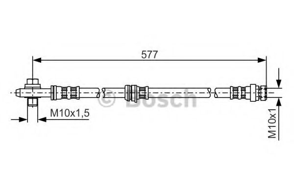 BOSCH Brake Hose 10107393 - BOSCH
