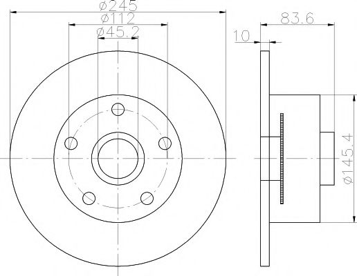 TEXTAR Brake Disc 12172637 - TEXTAR