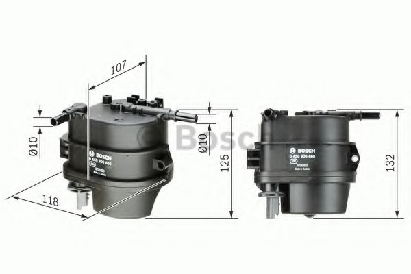 BOSCH Fuel filter 10108883 - BOSCH