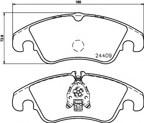 TEXTAR Brake Pad Set, disc brake 12165298 - TEXTAR