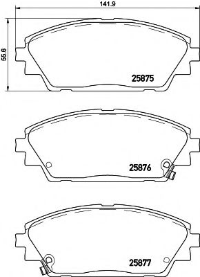 TEXTAR Brake Pad Set, disc brake 12177263 - TEXTAR