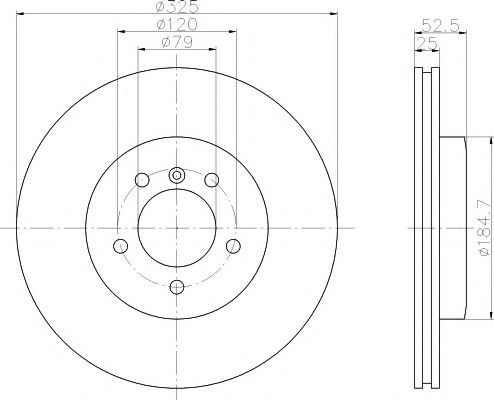 TEXTAR Brake Disc 12749553 - TEXTAR