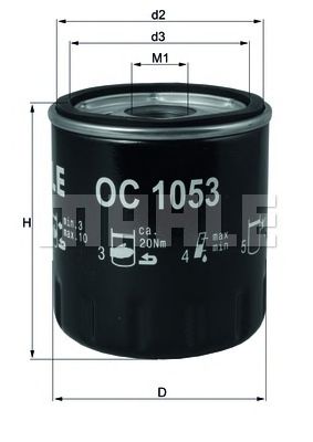 MAHLE Oil Filter 11083085 - MAHLE