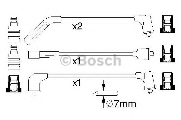 BOSCH Ignition Cable Kit 10108687 - BOSCH