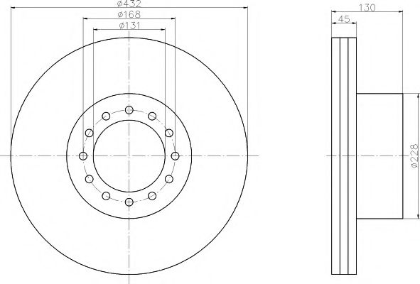 TEXTAR Brake Disc 12618376 - TEXTAR