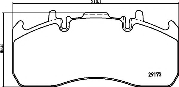 TEXTAR Brake Pad Set, disc brake 12160450 - TEXTAR