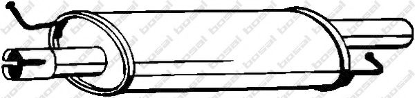 BOSAL Middle Silencer 11650786 - BOSAL