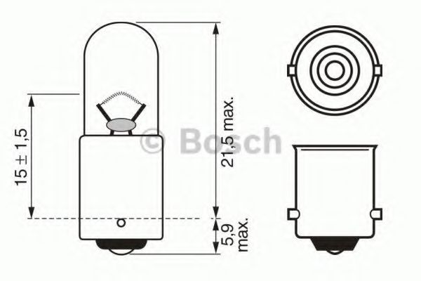 BOSCH Bulb, park-/position light 10323699 - BOSCH