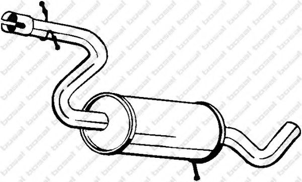 BOSAL Middle Silencer 11417362 - BOSAL