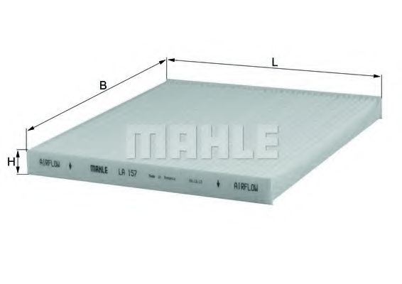 MAHLE Filter, interior air 11663809 - MAHLE