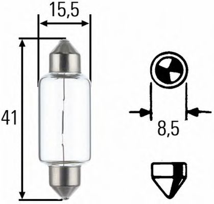 HELLA Bulb, tail light 10294910 - HELLA