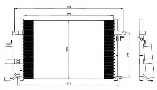 NRF Condenser, air conditioning 11542012 - NRF