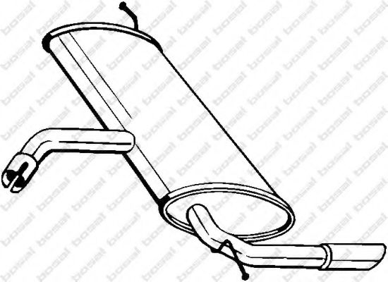 BOSAL End Silencer 11417361 - BOSAL