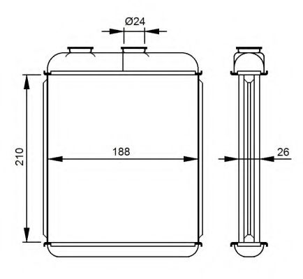 NRF Heat Exchanger, interior heating 11543864 - NRF
