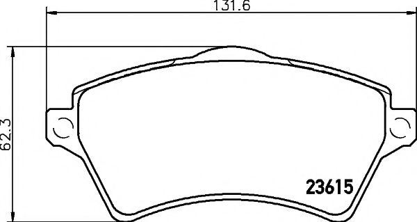 TEXTAR Brake Pad Set, disc brake 11422898 - TEXTAR