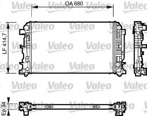VALEO Radiator, engine cooling 10147530 - VALEO