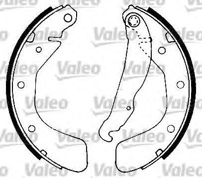 VALEO Brake Shoe Set 10141474 - VALEO