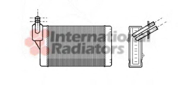 VAN WEZEL Heat Exchanger, interior heating 30075843 - VAN WEZEL