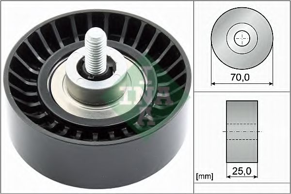 INA Deflection/Guide Pulley, V-ribbed b 11481223 - INA