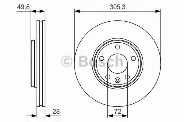 BOSCH Brake Disc 10937730 - BOSCH
