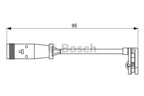BOSCH Warning Contact, brake pad wear 10180192 - BOSCH