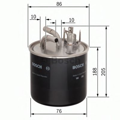 BOSCH Fuel filter 10108882 - BOSCH