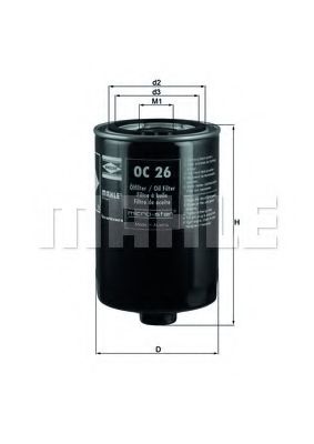 MAHLE Oil Filter 4645351 - MAHLE