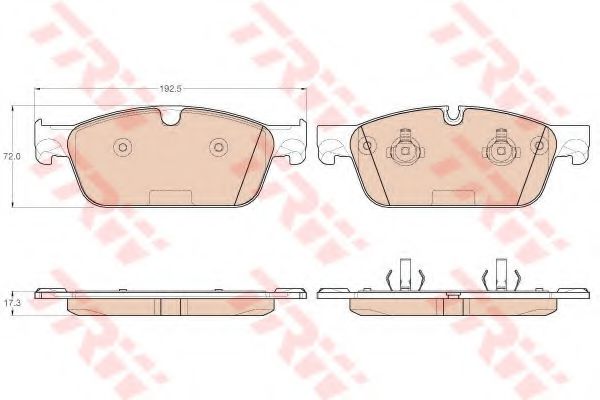 TRW Brake Pad Set, disc brake 11110569 - TRW