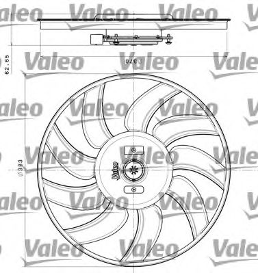 VALEO Fan, engine cooling 11183010 - VALEO