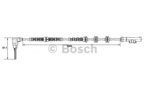 BOSCH Sensor, wheel speed 10258002 - BOSCH