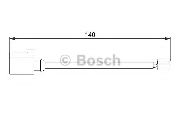 BOSCH Warning Contact, brake pad wear 11255779 - BOSCH