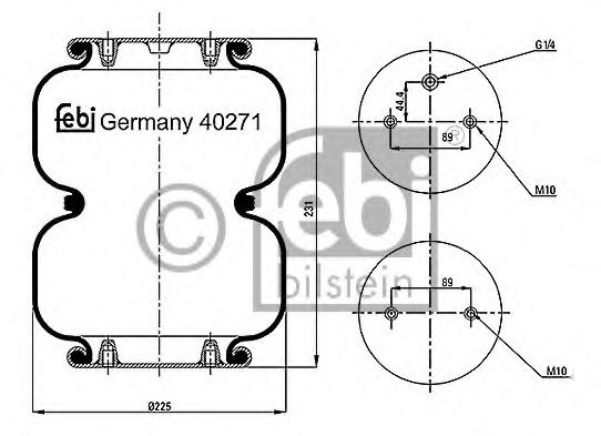 FEBI BILSTEIN Bellow, air suspension 11588915 - FEBI BILSTEIN