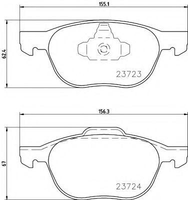 TEXTAR Brake Pad Set, disc brake 11422918 - TEXTAR