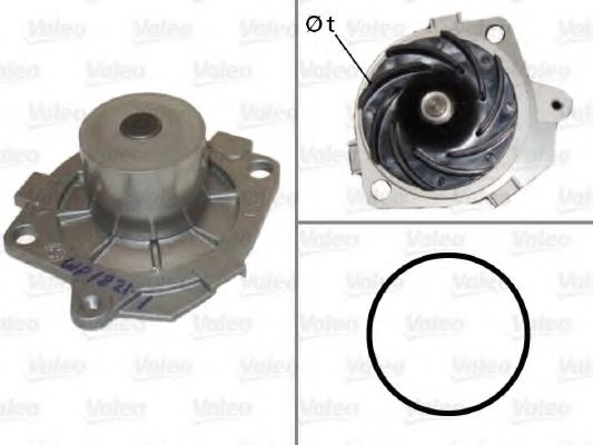 VALEO Water Pump, engine cooling 10138197 - VALEO