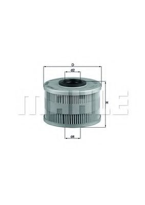 MAHLE Fuel filter 3413687 - MAHLE