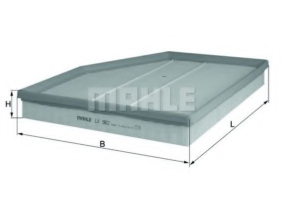 MAHLE Air Filter 11664768 - MAHLE