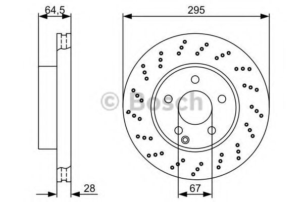 BOSCH Brake Disc 10225617 - BOSCH