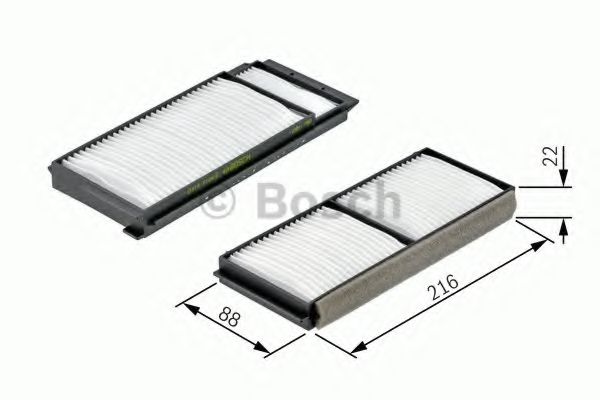 BOSCH Filter, cabin air 10180164 - BOSCH