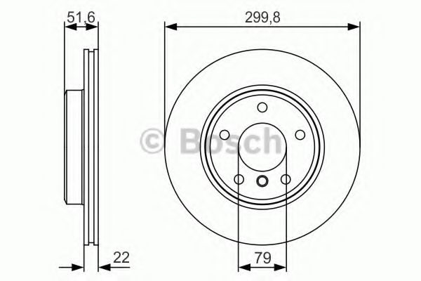 BOSCH Brake Disc 10937769 - BOSCH