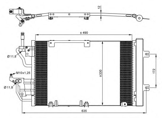 NRF Condenser, air conditioning 11523954 - NRF