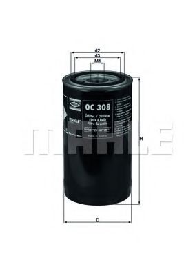 MAHLE Oil Filter 11664843 - MAHLE