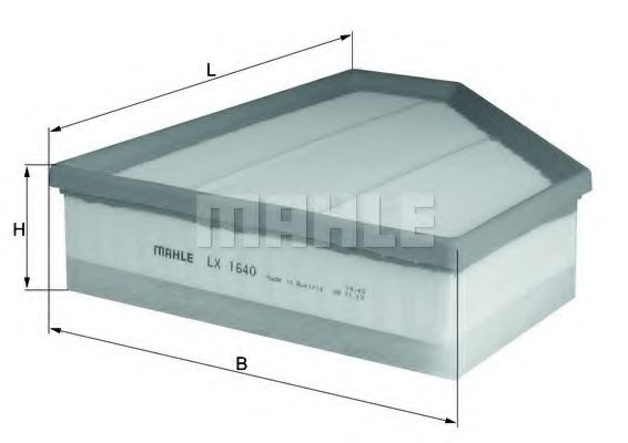 MAHLE Air Filter 11664212 - MAHLE