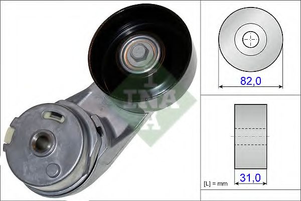 INA Belt Tensioner, V-ribbed belt 10871451 - INA