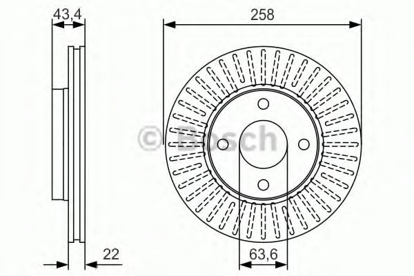 BOSCH Brake Disc 10937701 - BOSCH