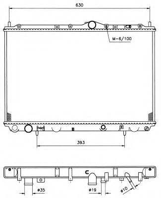 NRF Radiator, engine cooling 11543305 - NRF
