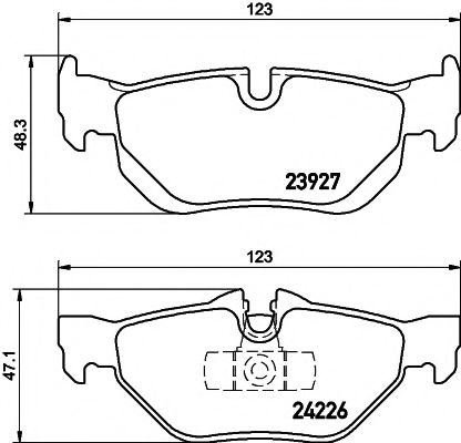 TEXTAR Brake Pad Set, disc brake 11422973 - TEXTAR