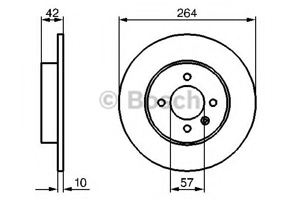 BOSCH Brake Disc 10179031 - BOSCH