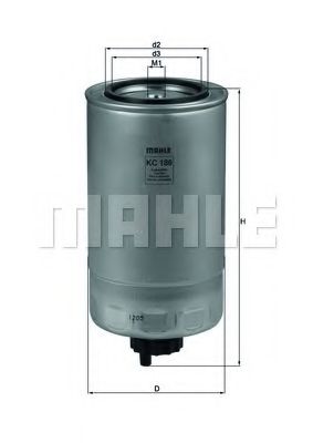 MAHLE Fuel filter 4640631 - MAHLE