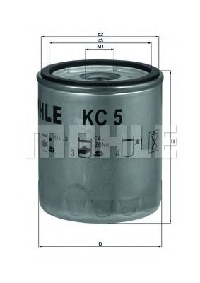 MAHLE Fuel filter 3616965 - MAHLE